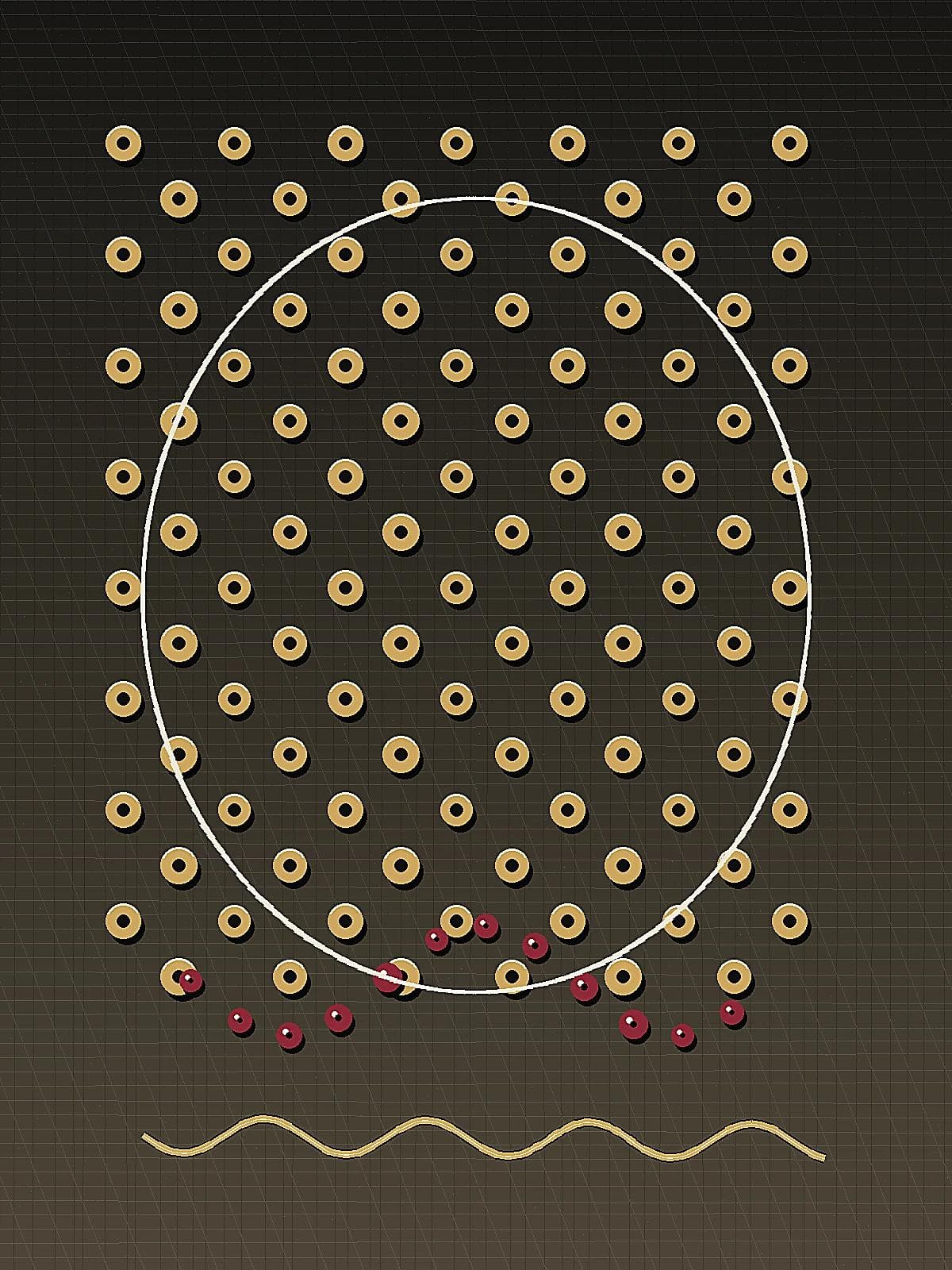 Example image of bead ornament surface